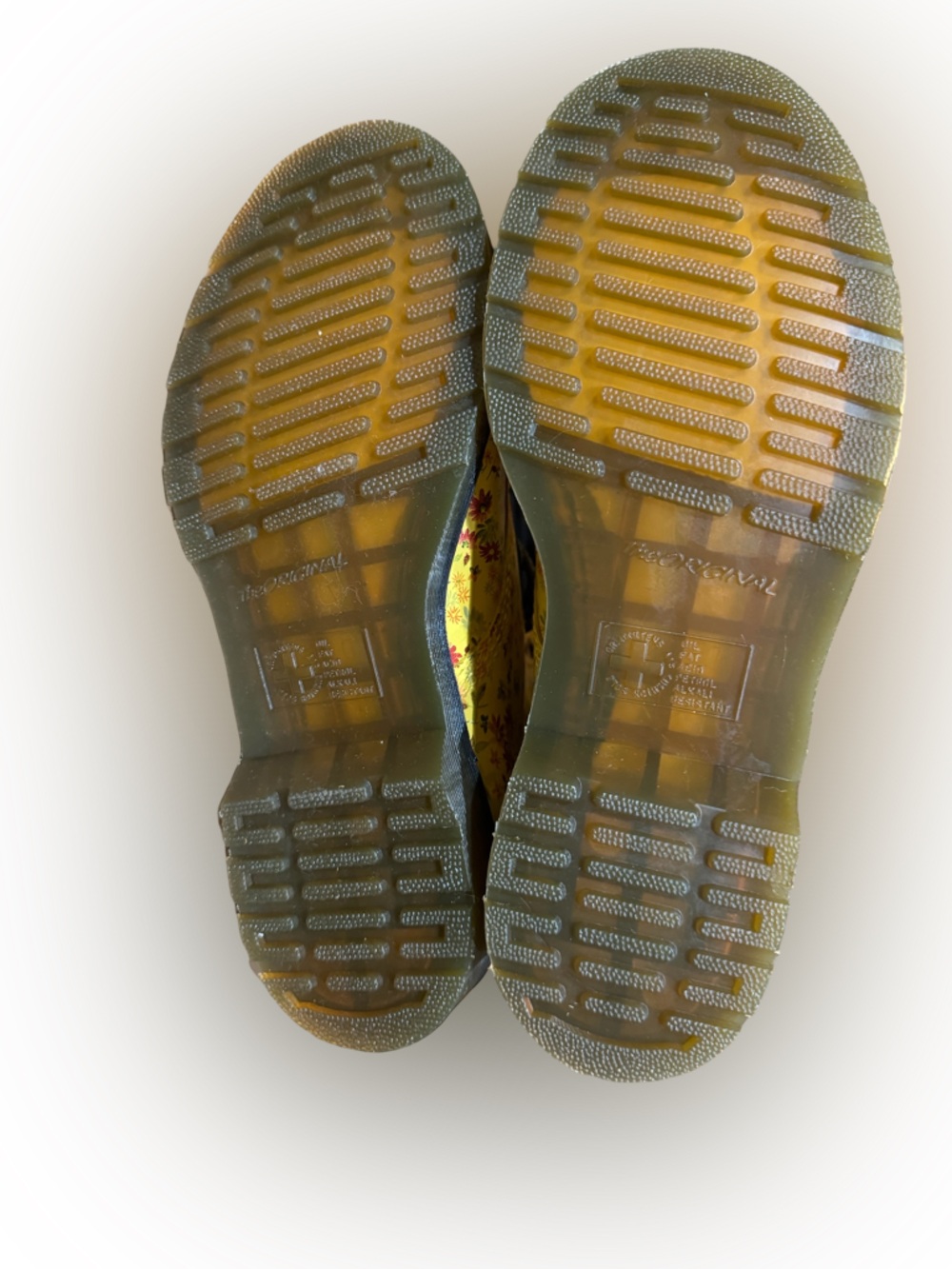 Dr. Martens RARE NIB 1460 Sun Yellow Little Flowers Floral Boots Women's size 9 - Picture 16 of 16